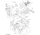 GE MCG23NHSAFBB ice maker & dispenser diagram