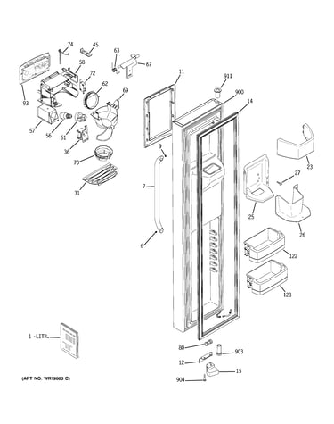 Freezer door