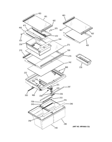 Freezer shelves