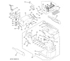 GE PSC23NGPCWW ice maker & dispenser diagram