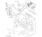 GE PSF26NGPCBB ice maker & dispenser diagram
