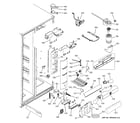 GE PSG25NGSAFBB fresh food section diagram