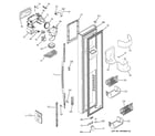 GE PSR26UHPCWW freezer door diagram