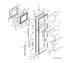 GE PSR26UHPCBB fresh food door diagram