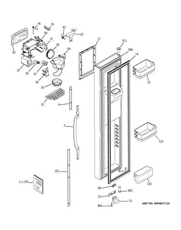 Freezer door