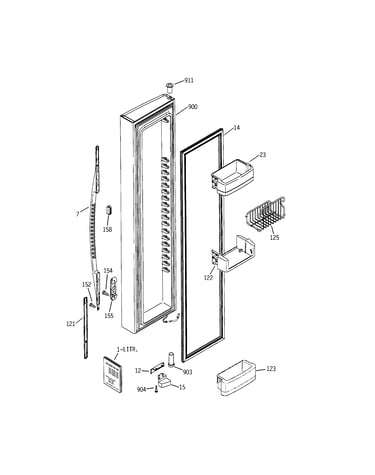 Freezer door