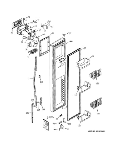 Freezer door