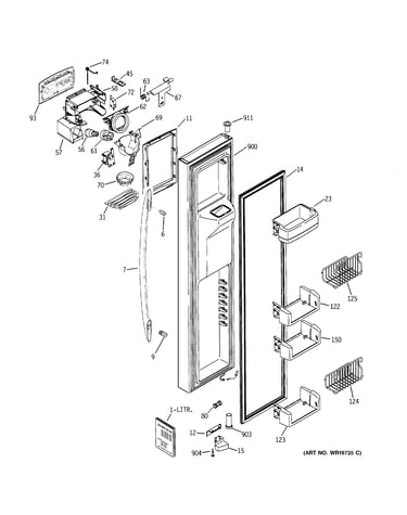 Freezer door