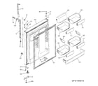 GE PTS25SHRCRBS fresh food door diagram