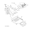 GE PIT23SCRCSV ice maker & dispenser diagram