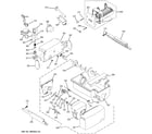 GE PCG21MISAFBB ice maker & dispenser diagram