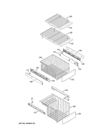 Freezer shelves