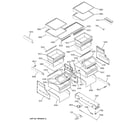 GE ZICS360NRBRH shelves & drawers diagram