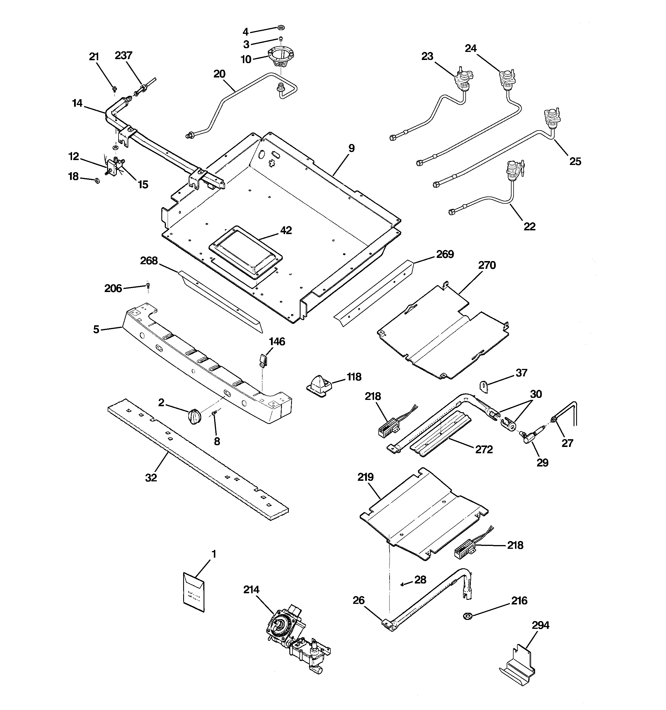 Gas & burner parts