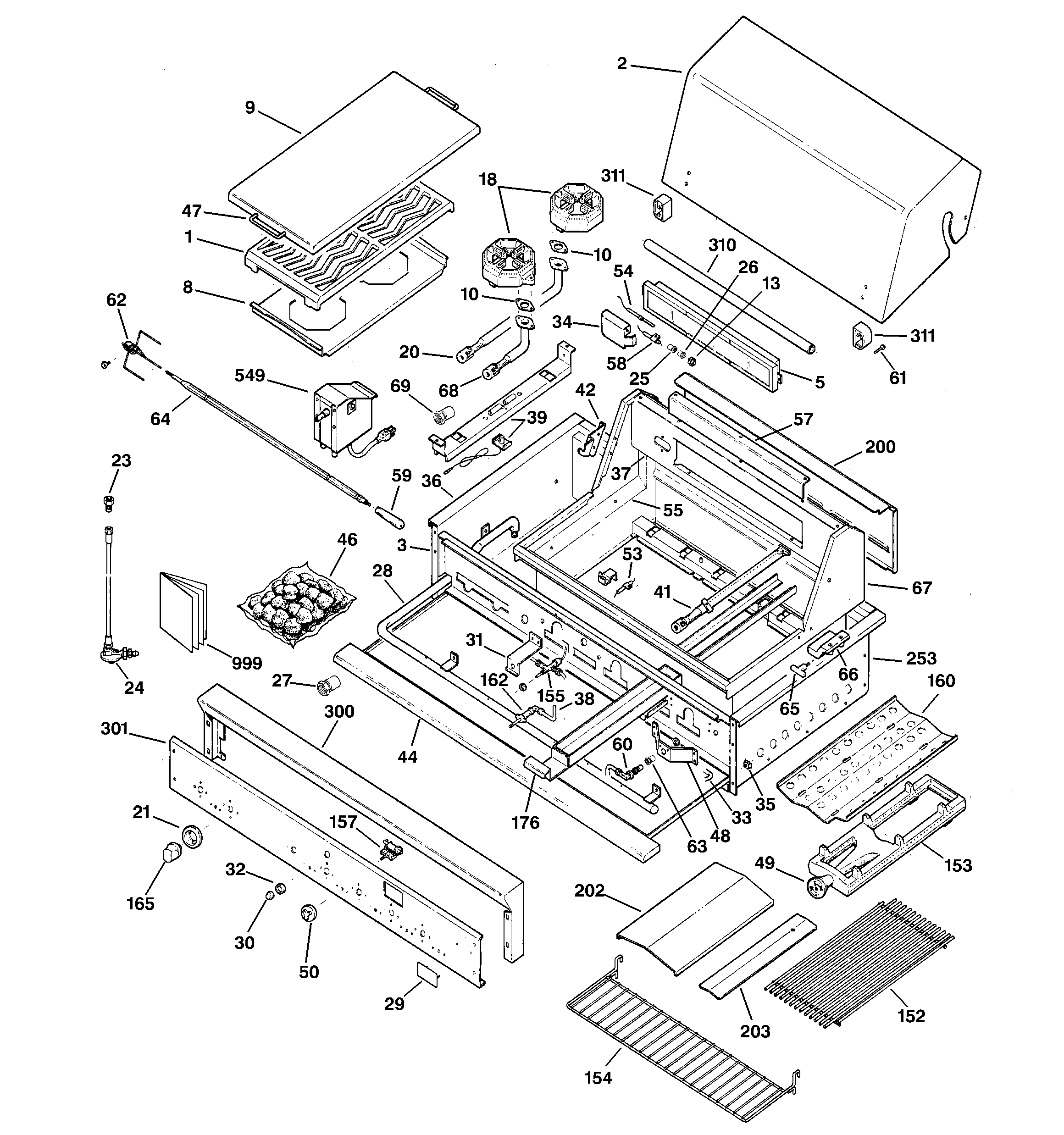 Gas grill parts