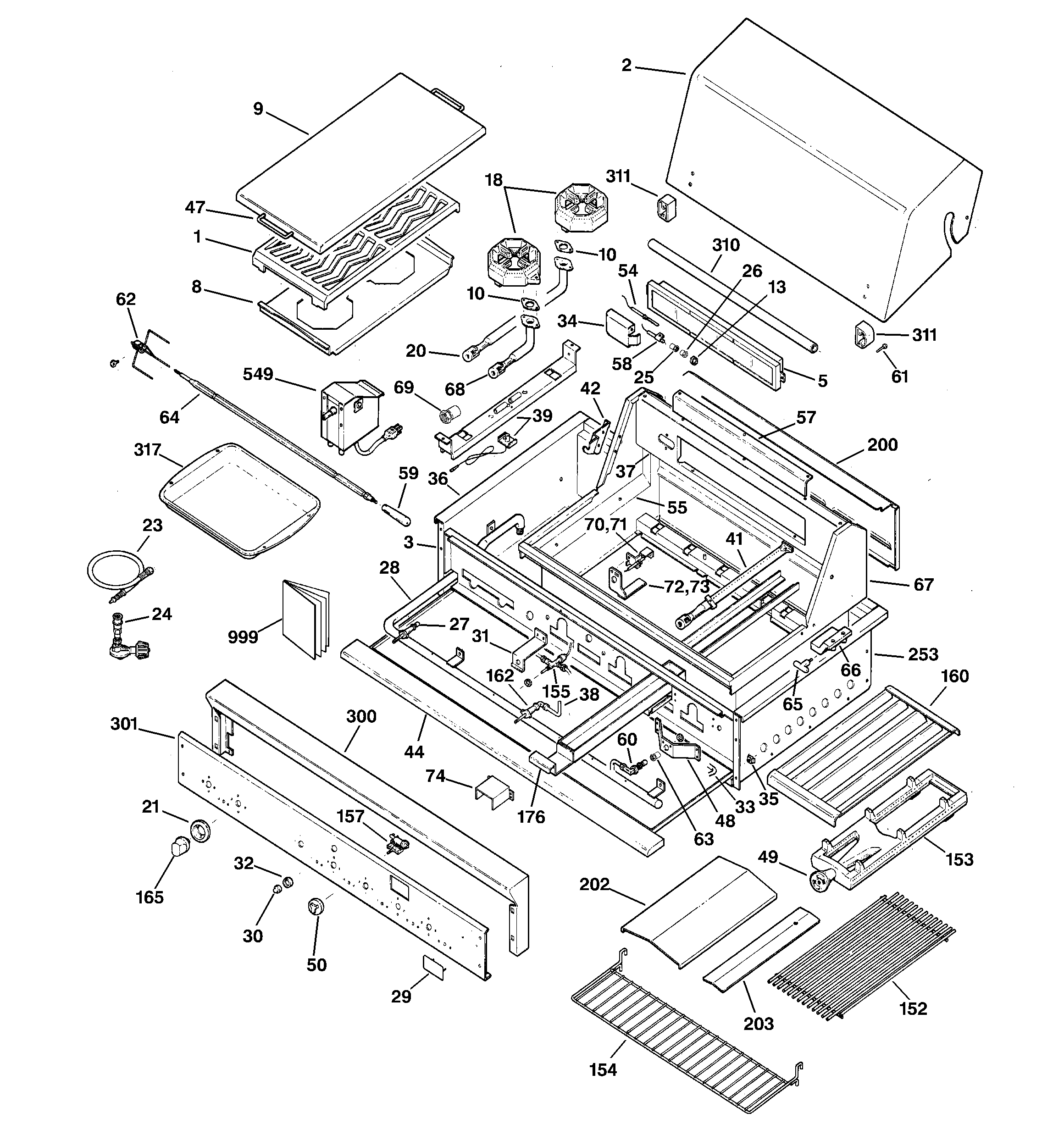 Gas grill parts