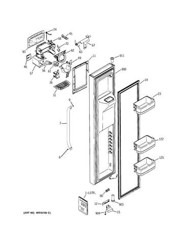 Freezer door
