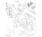 GE PCT23SHRCSS ice maker & dispenser diagram