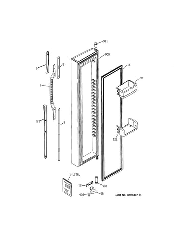 Freezer door