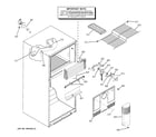 GE GTH18JLSARBS fresh food door diagram