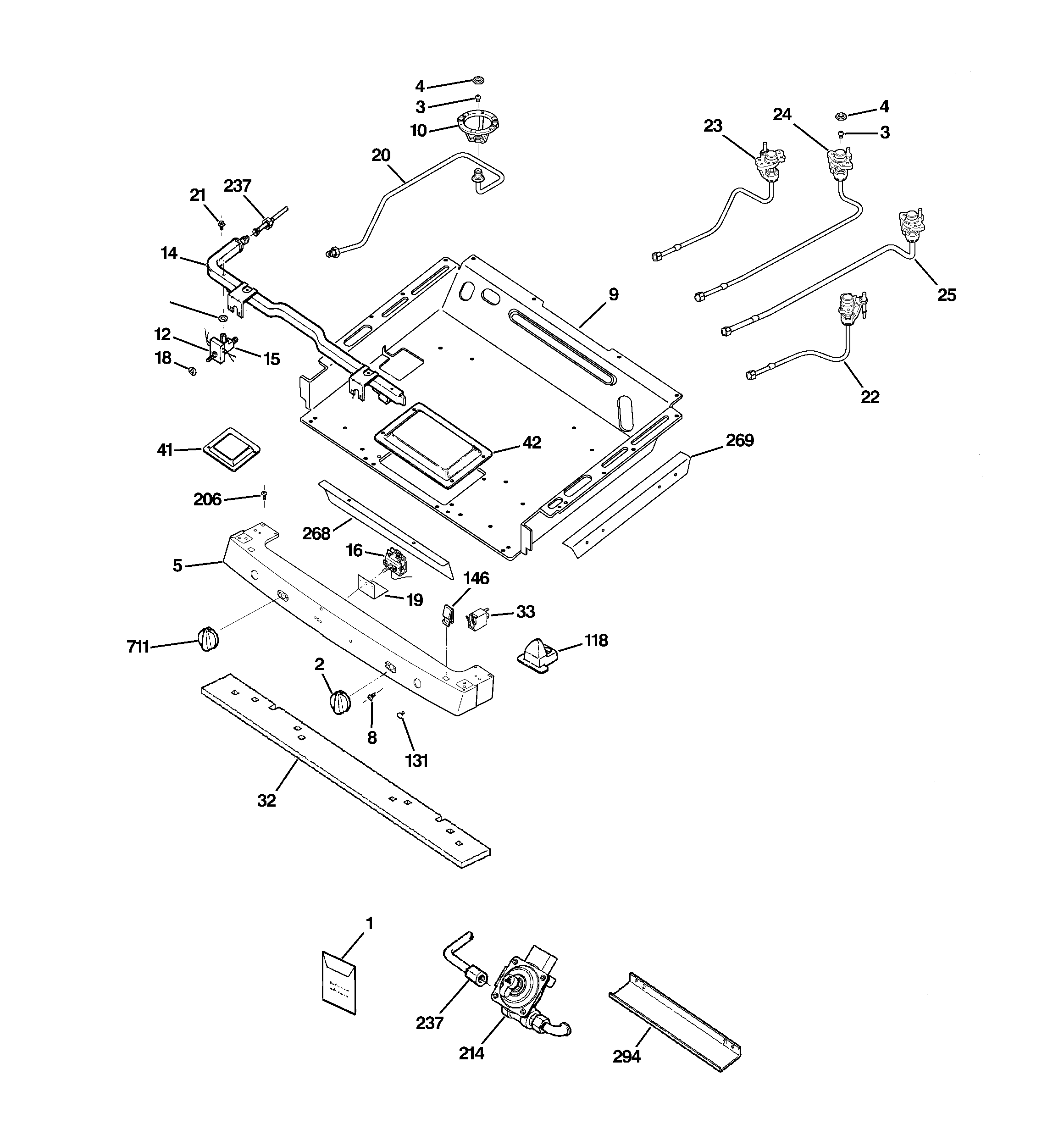 Gas & burner parts