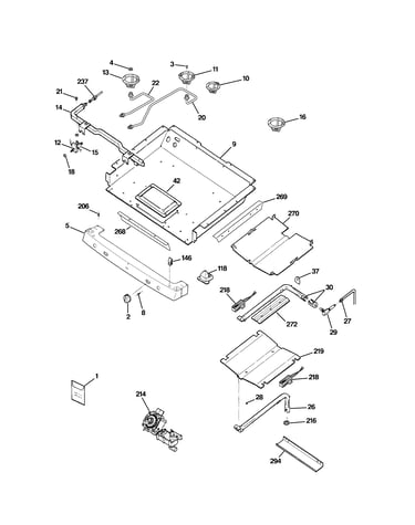 Gas & burner parts