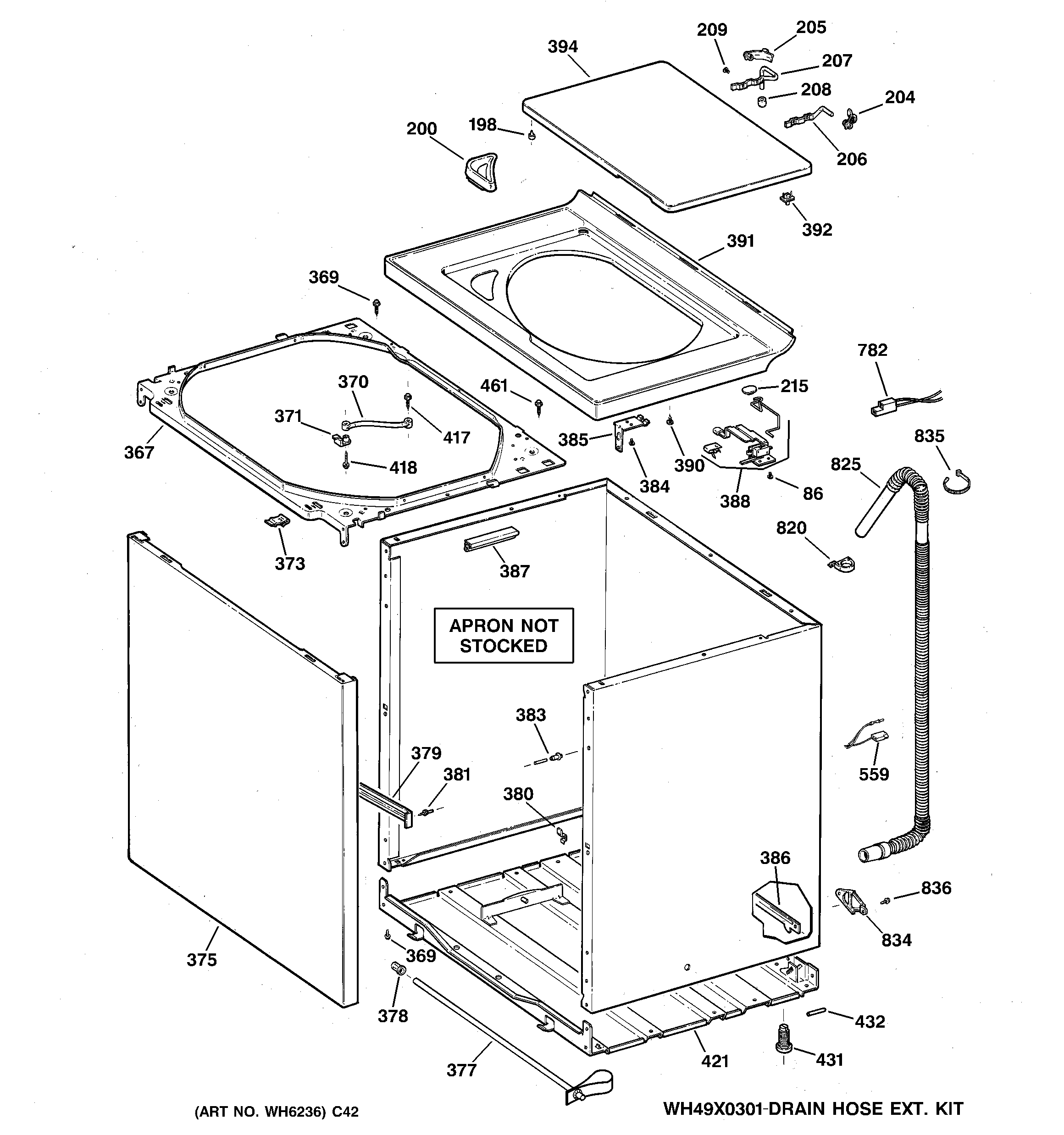 Cabinet, cover & front panel