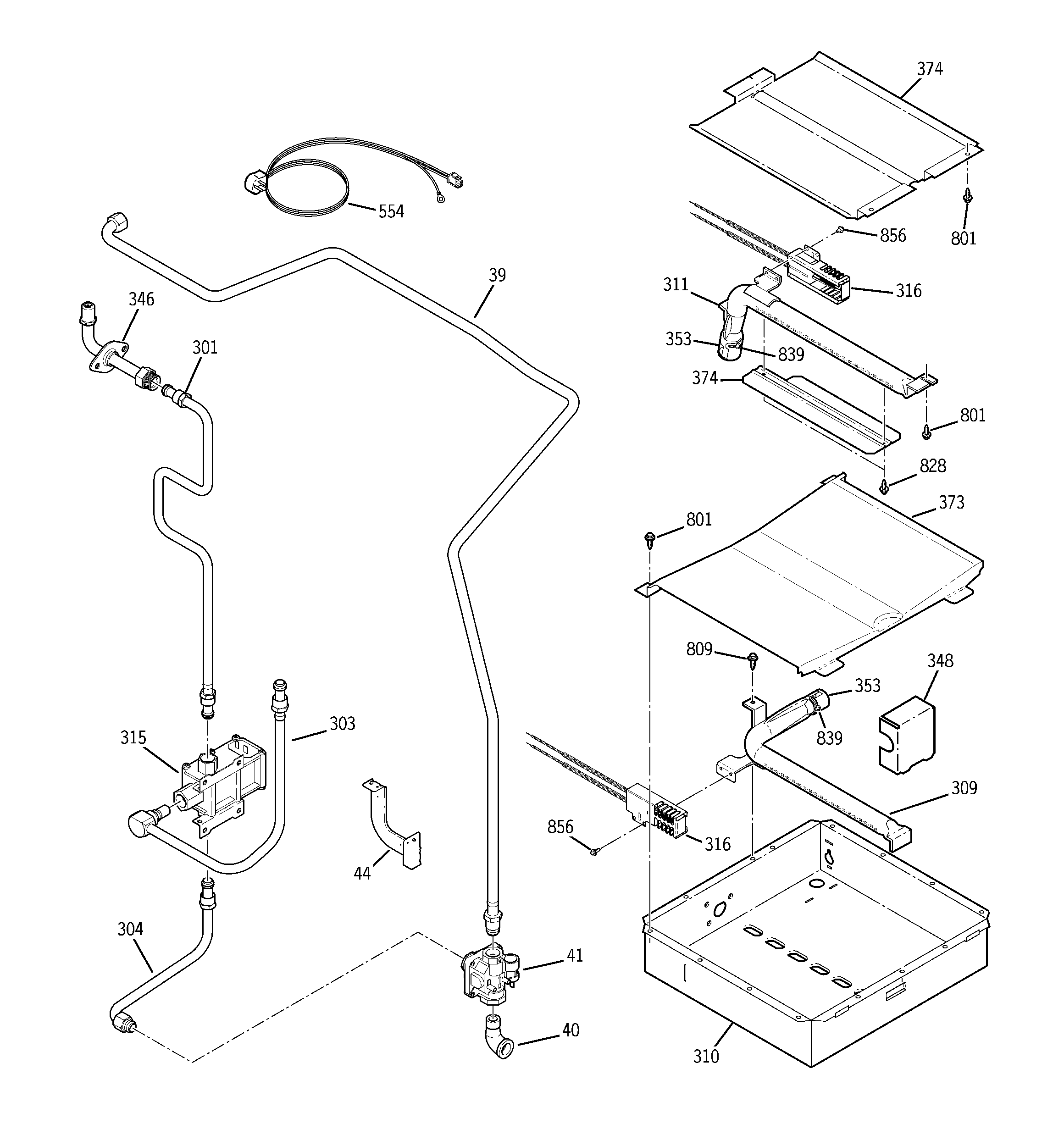 Gas & burner parts