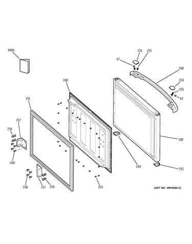 Freezer door
