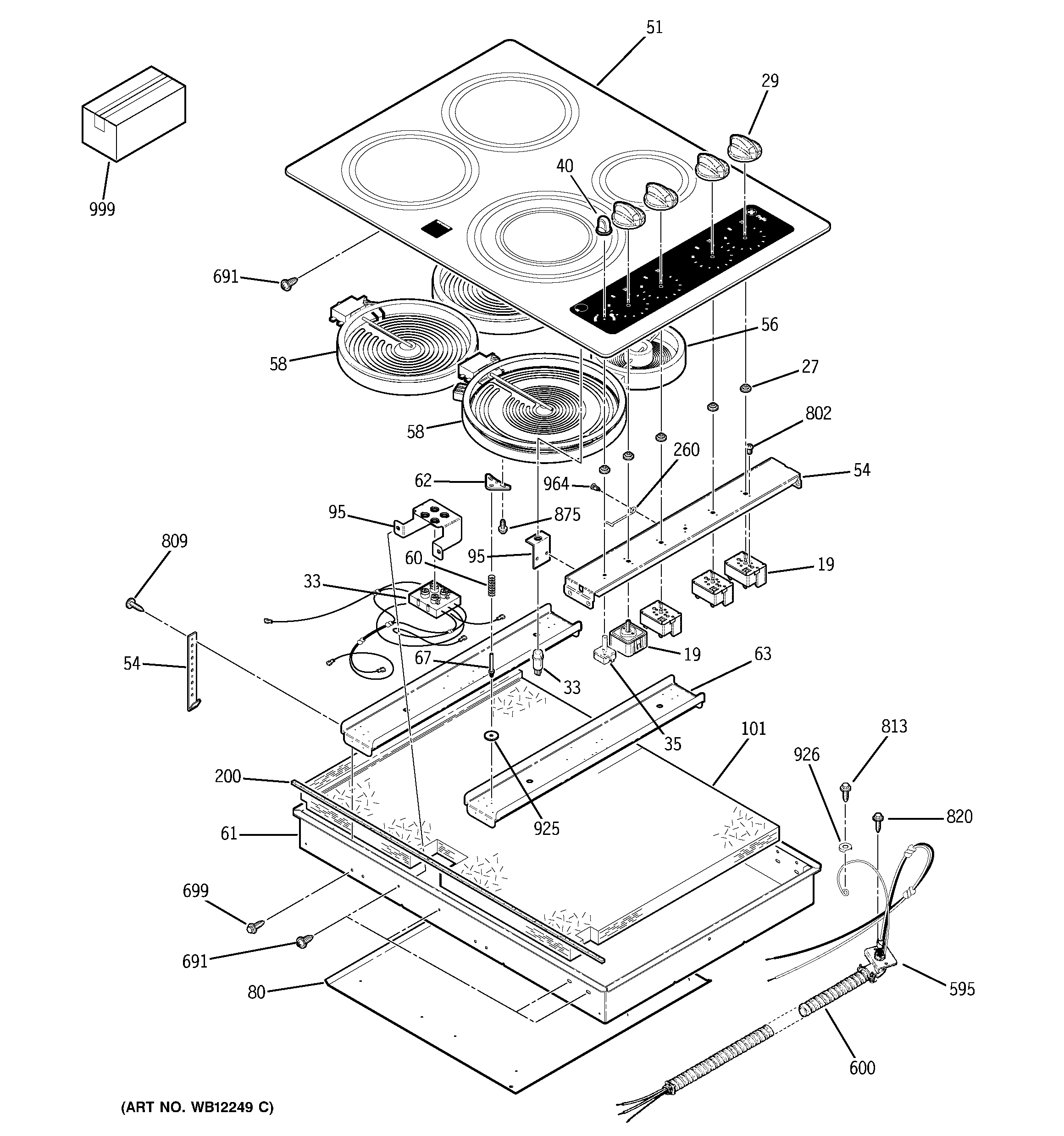 CONTROL PANEL & COOKTOP