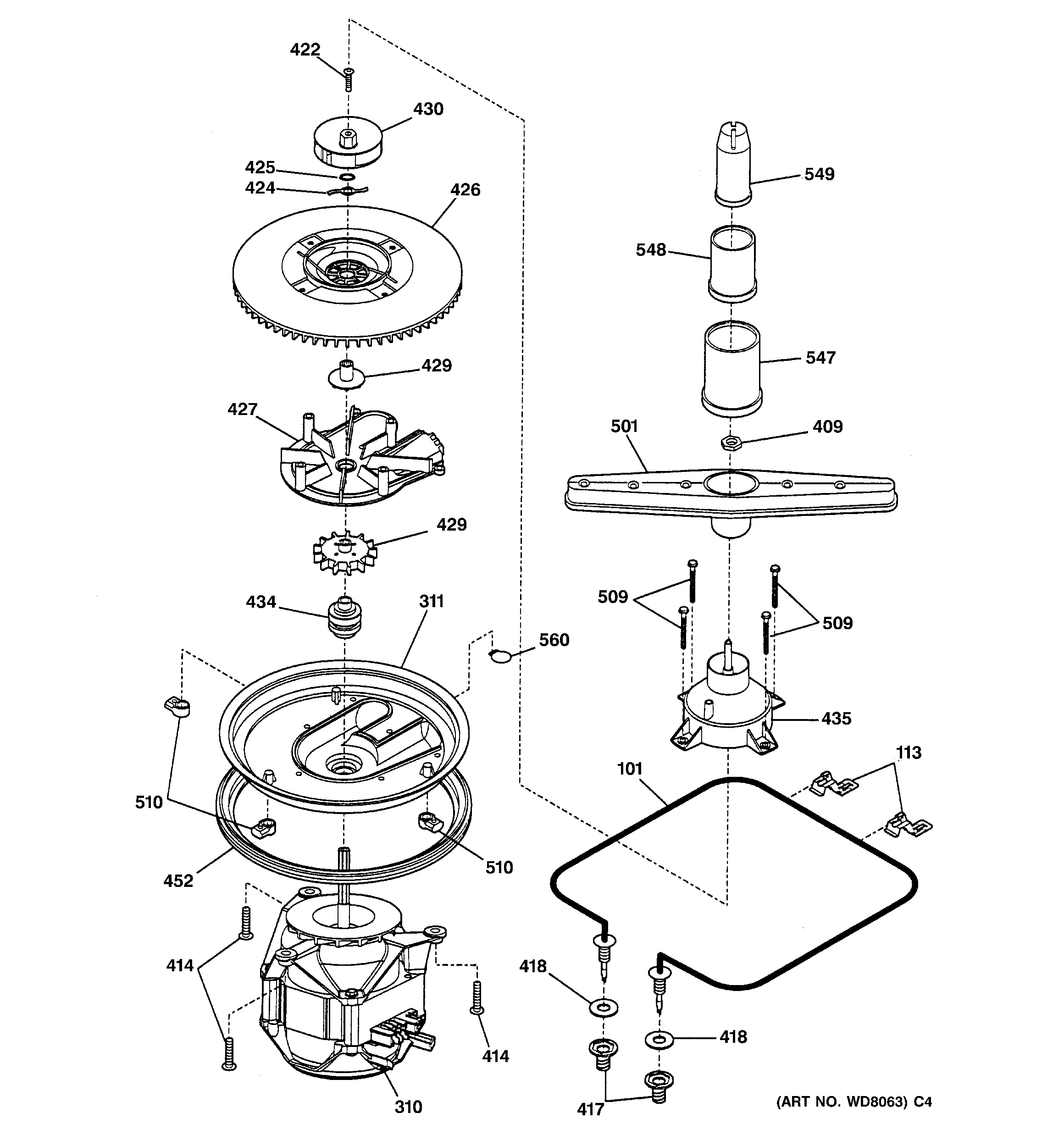 Motor-pump mechanism