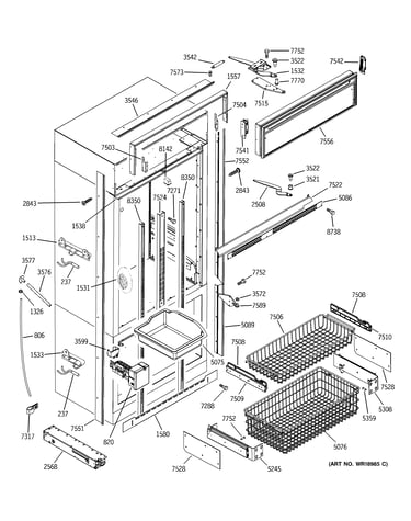 Freezer section, trim & components