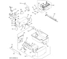 GE GCG21IESAFWW ice maker & dispenser diagram