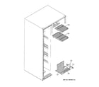 GE SSL27RGRABS freezer shelves diagram