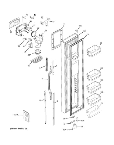 Freezer door