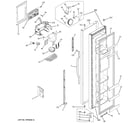 GE PSG22SIPHFBS freezer door diagram