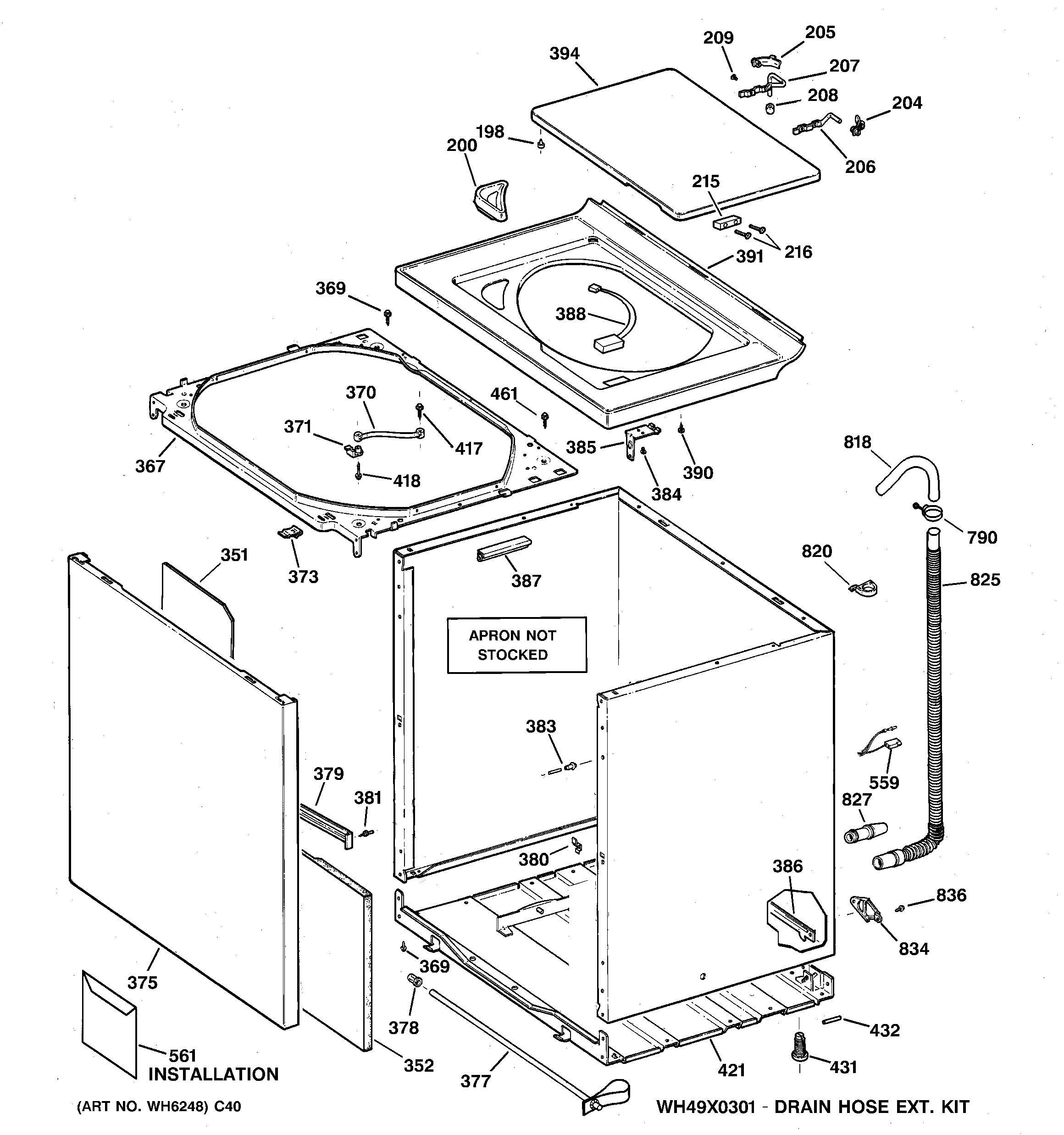 Cabinet, cover & front panel