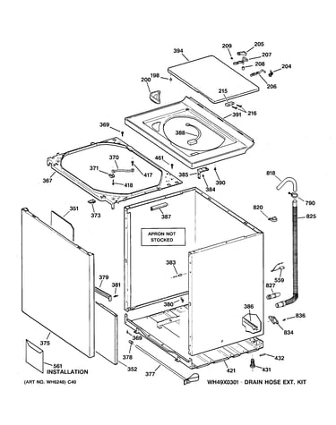 Cabinet, cover & front panel