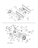 Backsplash, blower & motor assembly