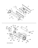 Backsplash, blower & motor assembly