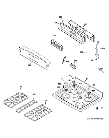 Control panel & cooktop