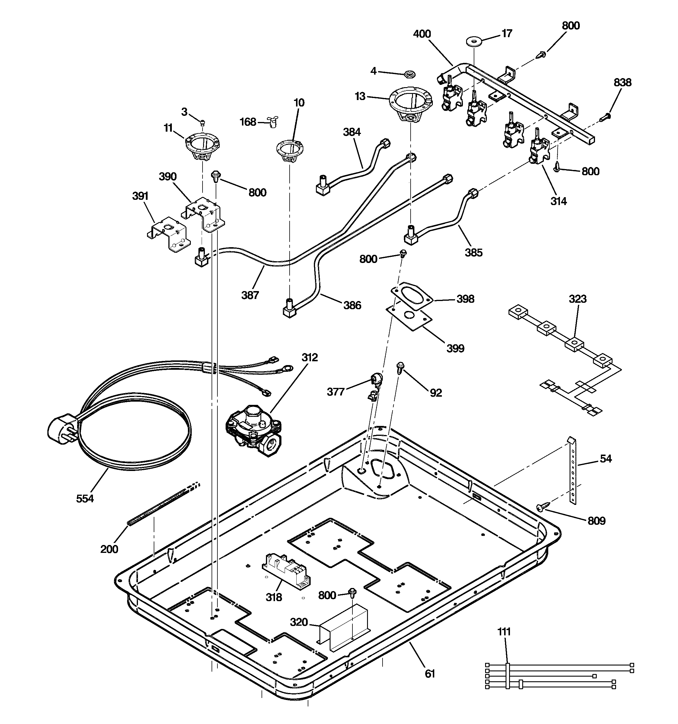 Gas & burner parts