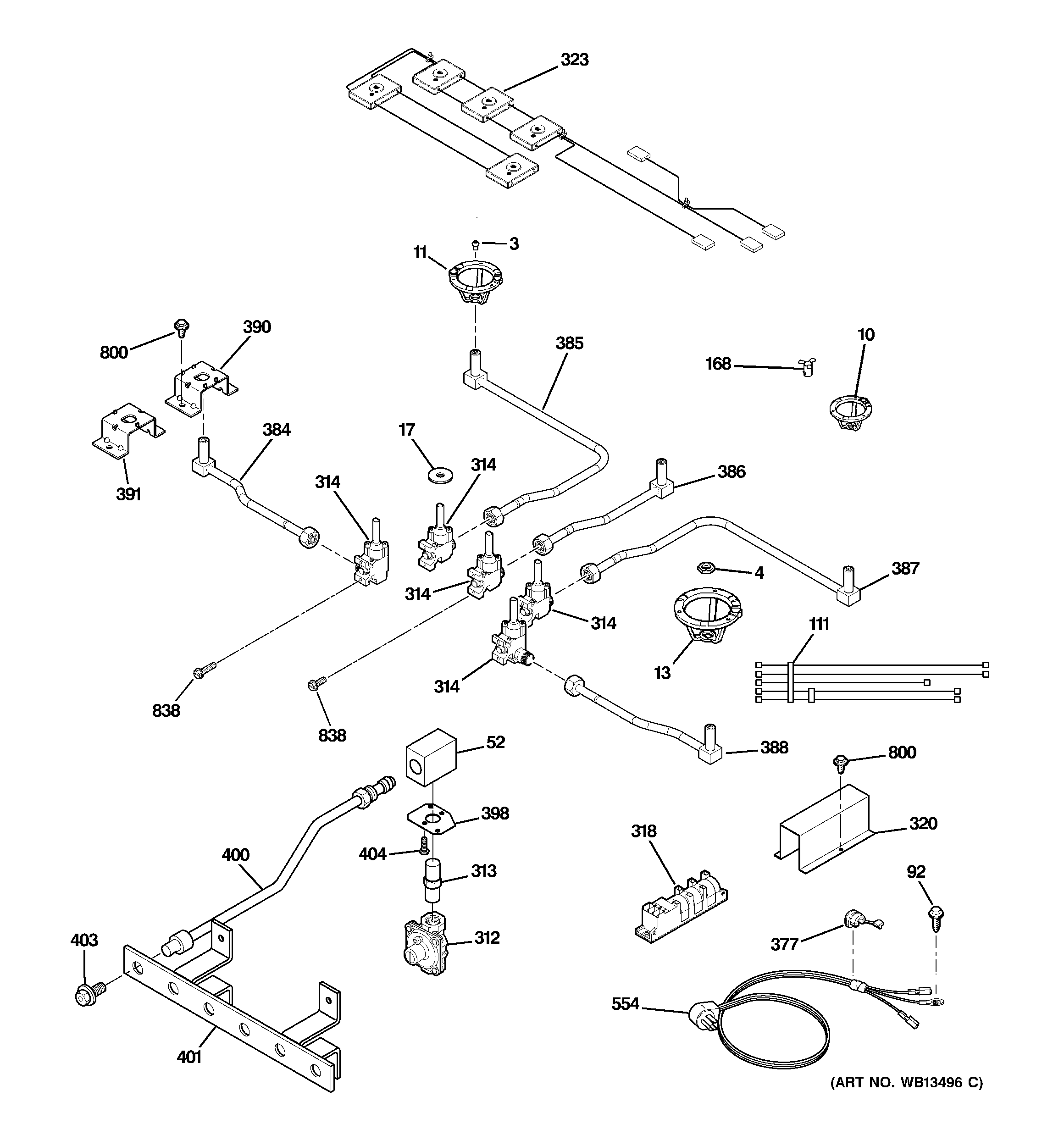 Gas & burner parts