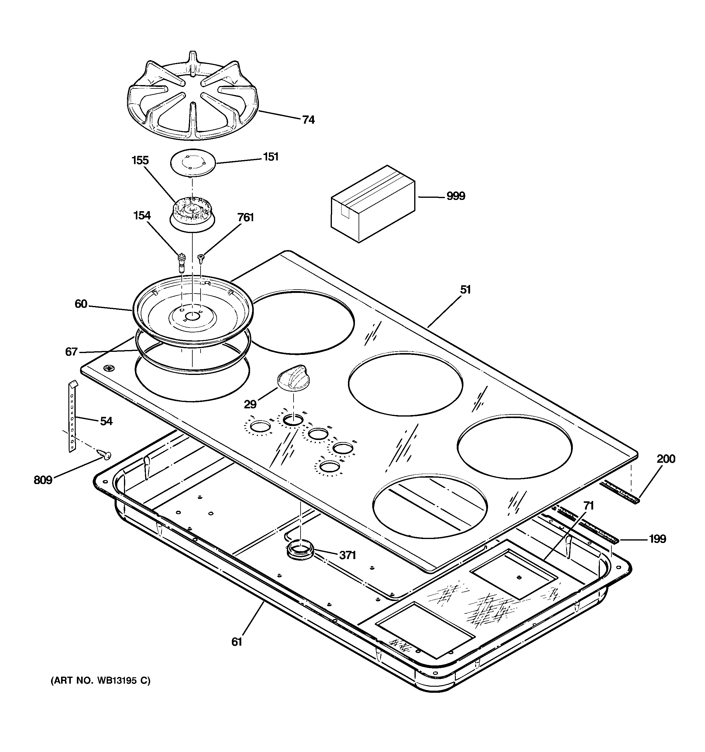 CONTROL PANEL & COOKTOP