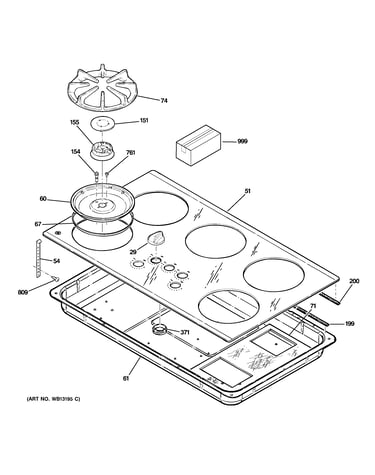 Control panel & cooktop