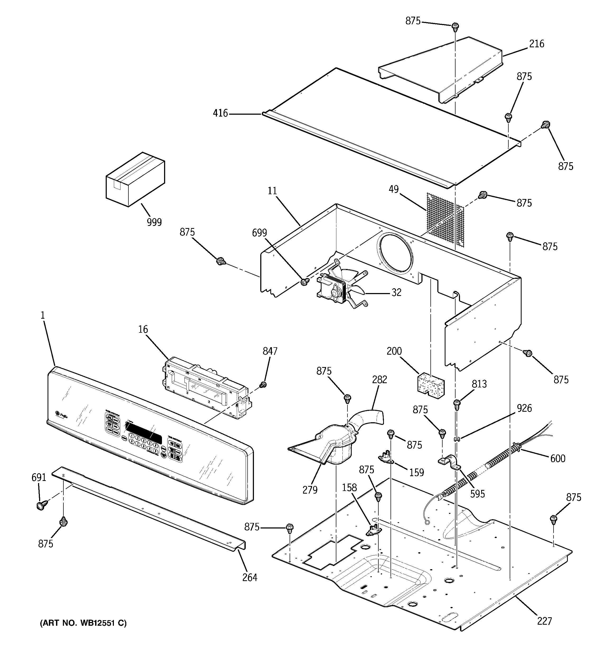 CONTROL PANEL & COOKTOP