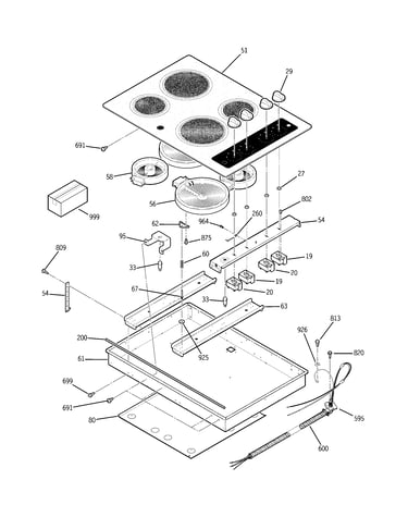 Control panel & cooktop