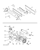 Backsplash, blower & motor assembly