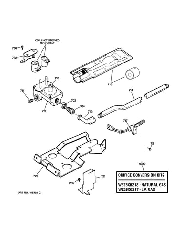 Gas valve & burner assembly