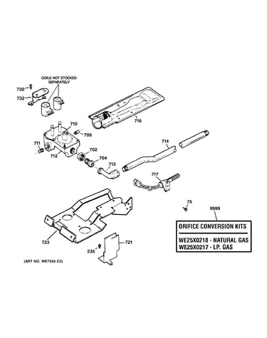 Gas valve & burner assembly